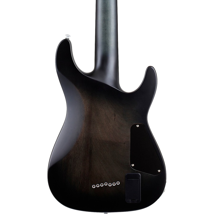 Guitars Schecter Guitar Research Left Handed | Schecter Guitar Research C-7 Platinum Left-Handed Electric Guitar See Thru Black Satin