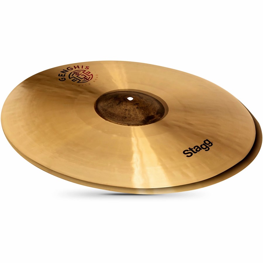 Drums Stagg Hi-Hat Cymbals | Stagg 14" Genghis Exo Series Medium Hi-Hats 14 In. Pair