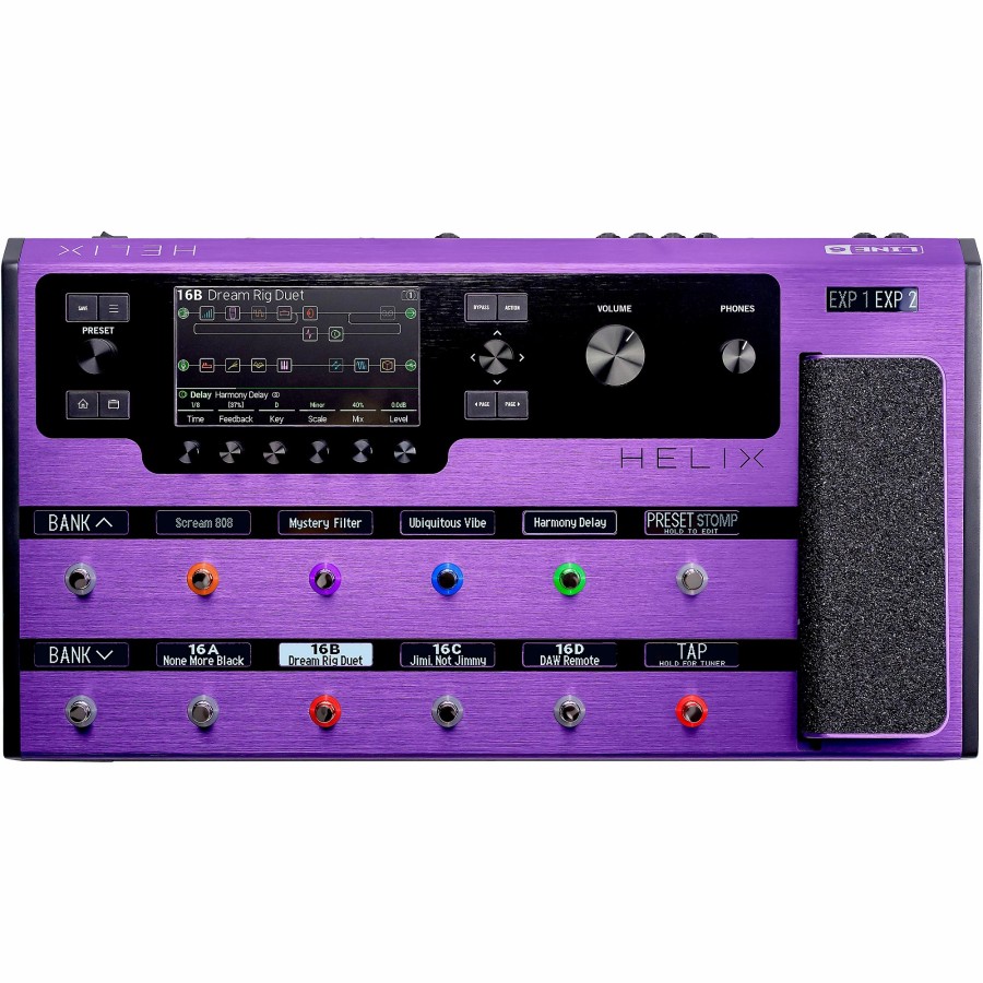 Guitars Line 6 Effects | Line 6 Helix Limited-Edition Multi-Effects Guitar Pedal Purple