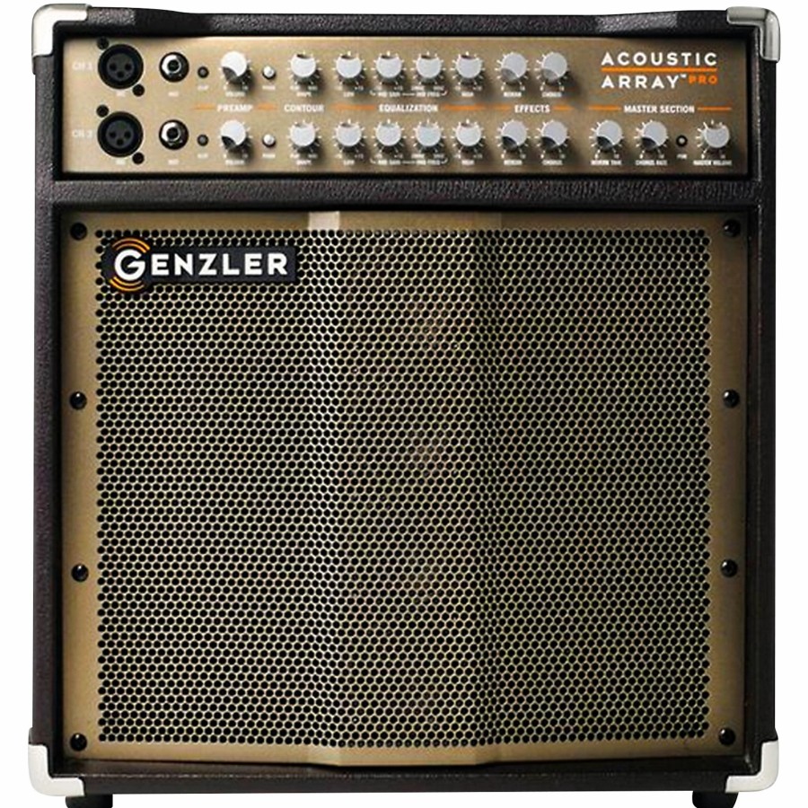 Amps & Effects Genzler Amplification Acoustic Combo Guitar Amps | Genzler Amplification Acoustic Array Pro 300W 1X10 With 4X3 Line Array Acoustic Guitar Combo Amp Brown