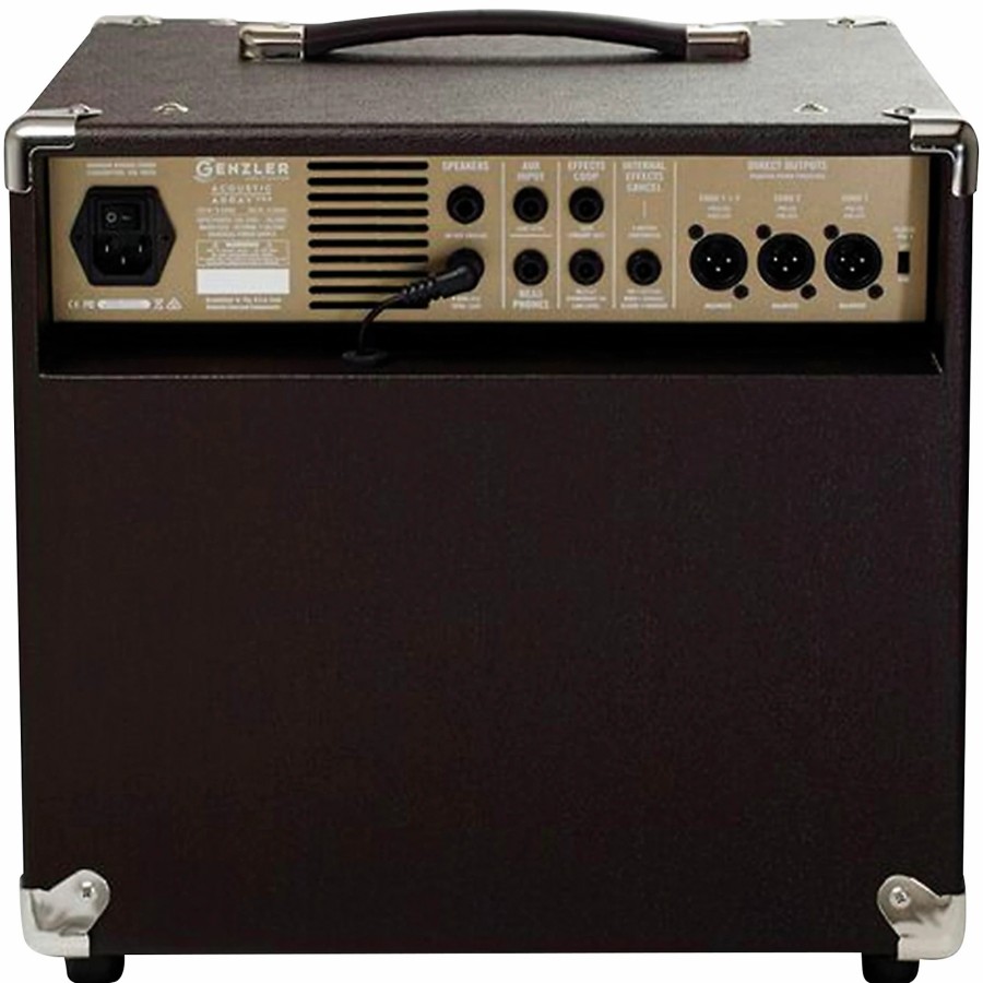 Amps & Effects Genzler Amplification Acoustic Combo Guitar Amps | Genzler Amplification Acoustic Array Pro 300W 1X10 With 4X3 Line Array Acoustic Guitar Combo Amp Brown