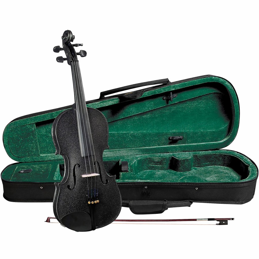 Band & Orchestra Cremona | Cremona Sv-75Bk Premier Novice Series Sparkling Black Violin Outfit 4/4 Outfit