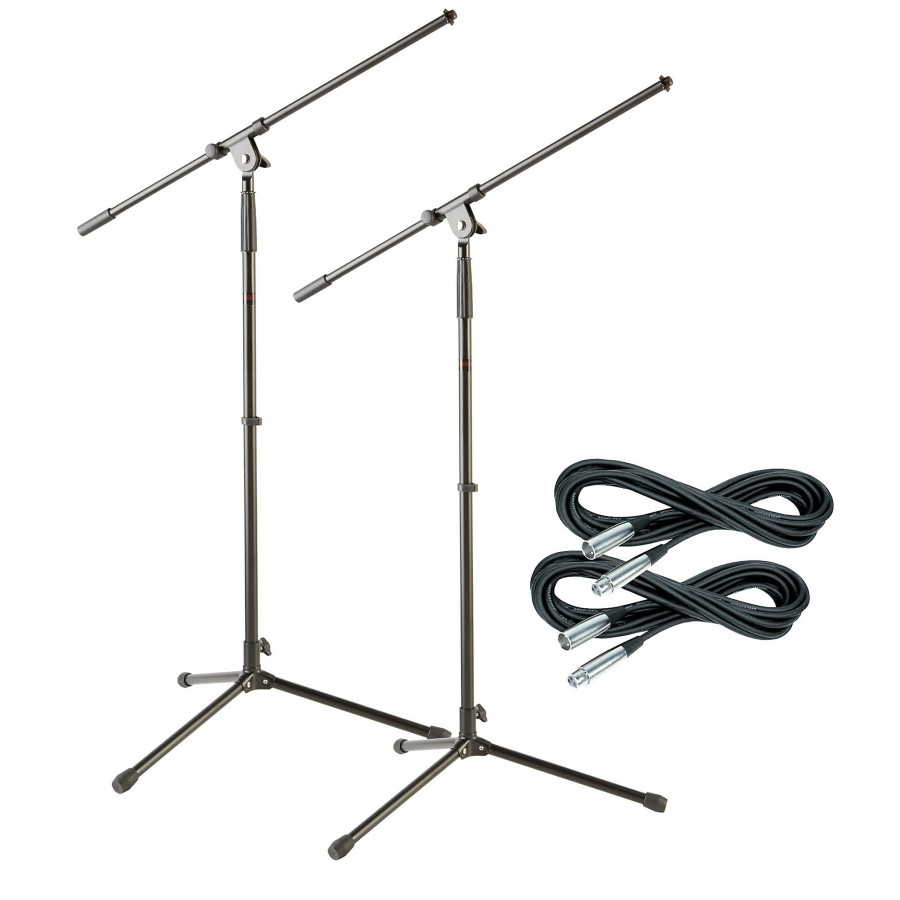 Recording Musician's Gear | Musician'S Gear Tripod Mic Stand With 20' Mic Cable 2-Pack