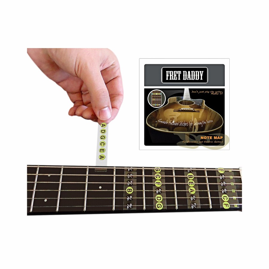 Accessories Fret Daddy | Fret Daddy The Fretboard Note Map For Electric/Acoustic Guitar