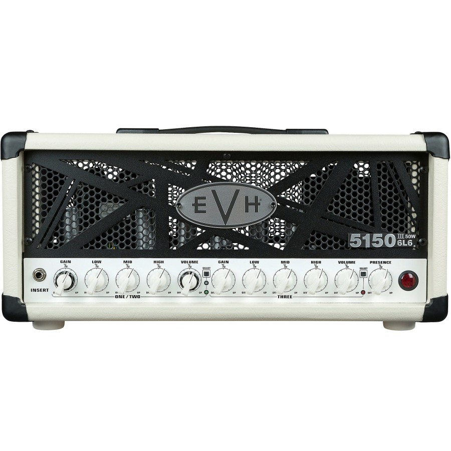 Amps & Effects EVH Heads | Evh 5150Iii 50W 6L6 Tube Guitar Amp Head Ivory