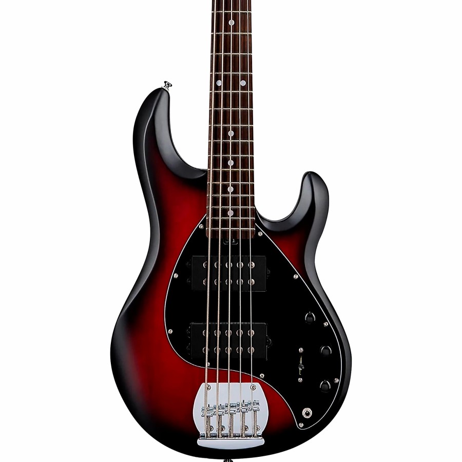 Basses Sterling by Music Man 5-String | Sterling By Music Man Stingray Ray5Hh Limited-Edition 5-String Bass Ruby Red Burst Satin