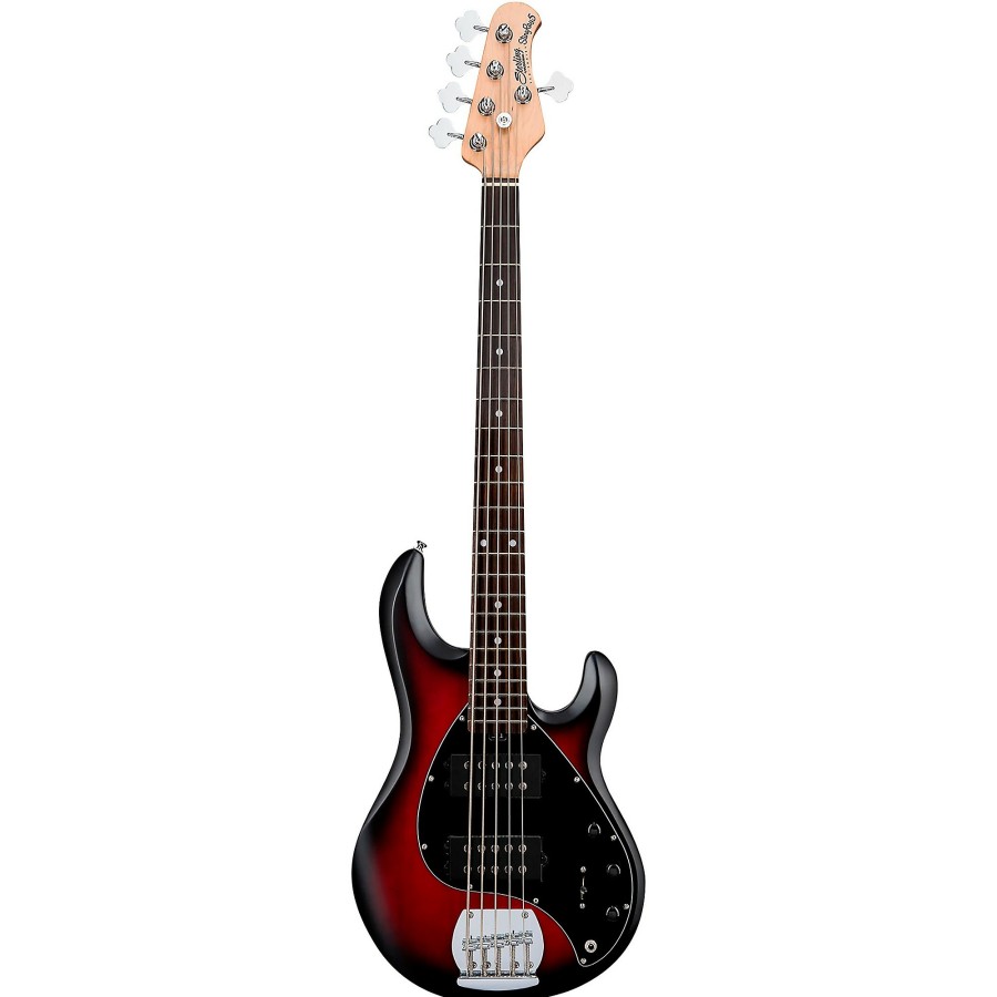 Basses Sterling by Music Man 5-String | Sterling By Music Man Stingray Ray5Hh Limited-Edition 5-String Bass Ruby Red Burst Satin