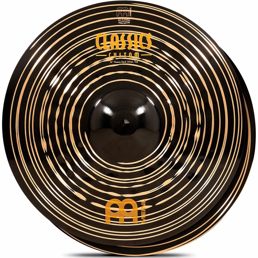 Drums MEINL Hi-Hat Cymbals | Meinl Classics Custom Dark Heavy Hi-Hat Cymbal Pair 14 In.