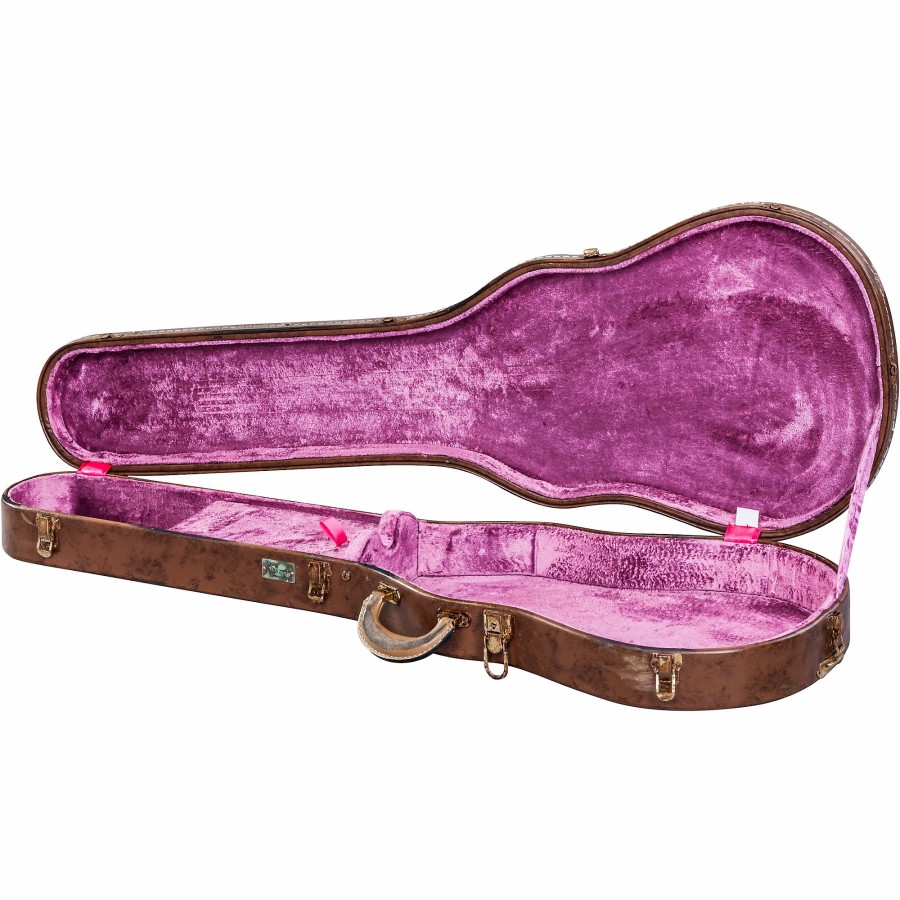 Guitars Gibson Cases & Gig Bags | Gibson Historic Replica Les Paul Case Hand Aged Historic Brown Pink