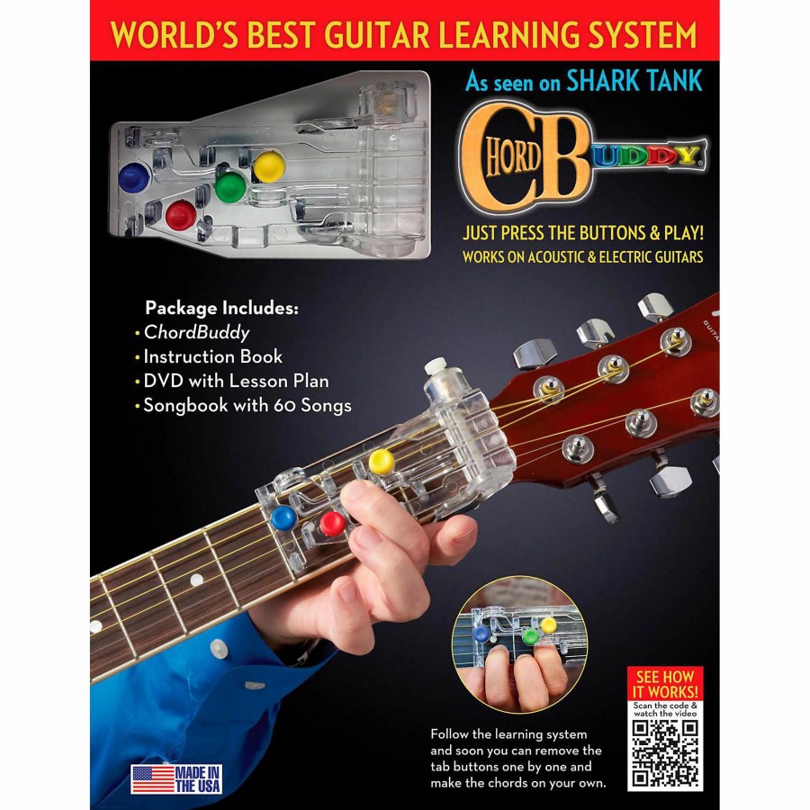 Accessories Perry's Music | Perry'S Music Chordbuddy Guitar Learning System Book/Dvd/Poster