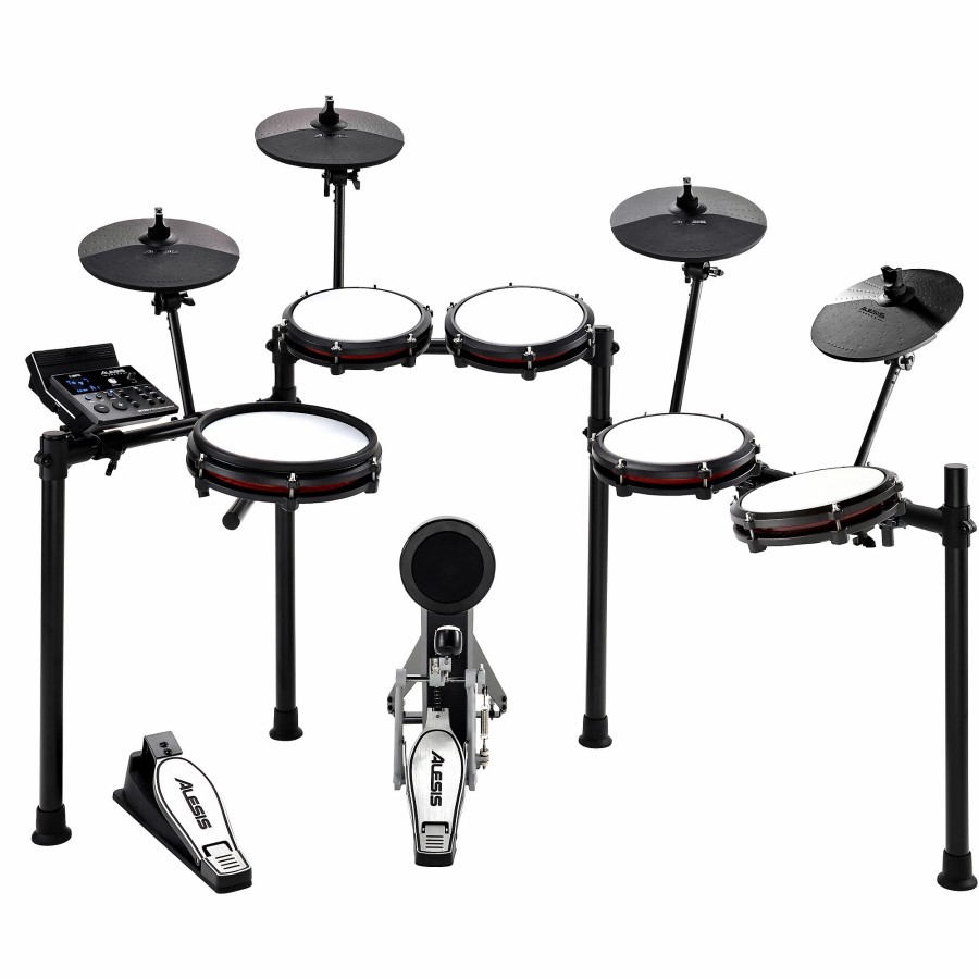 Drums Alesis Electronic Drum Sets | Alesis Nitro Max Expanded Electronic Drum Kit Black