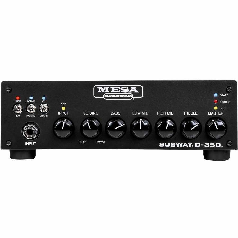 Amps & Effects MESA/Boogie Heads | Mesa/Boogie Subway D-350 Ultra-Compact Solid State Bass Head Black