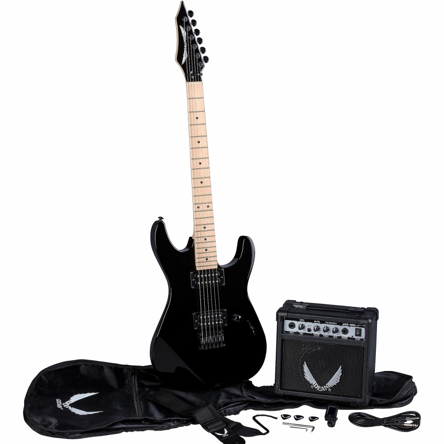 Guitars Dean | Dean Custom Zone Electric Guitar Pack With Amp And Accessories Classic Black