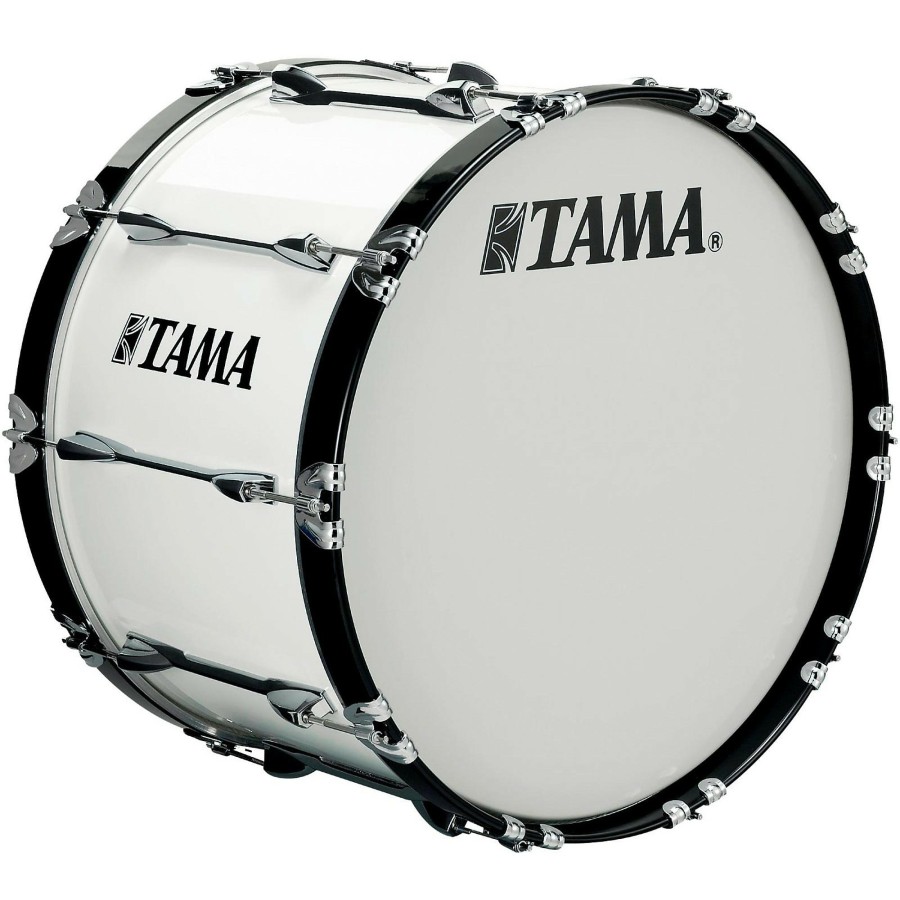 Band & Orchestra Tama Marching | Tama Marching 28 X 14 In. Starlight Marching Bass Drum Sugar White