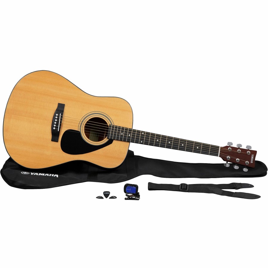 Guitars Yamaha | Yamaha Gigmaker Deluxe Acoustic Guitar Pack Natural