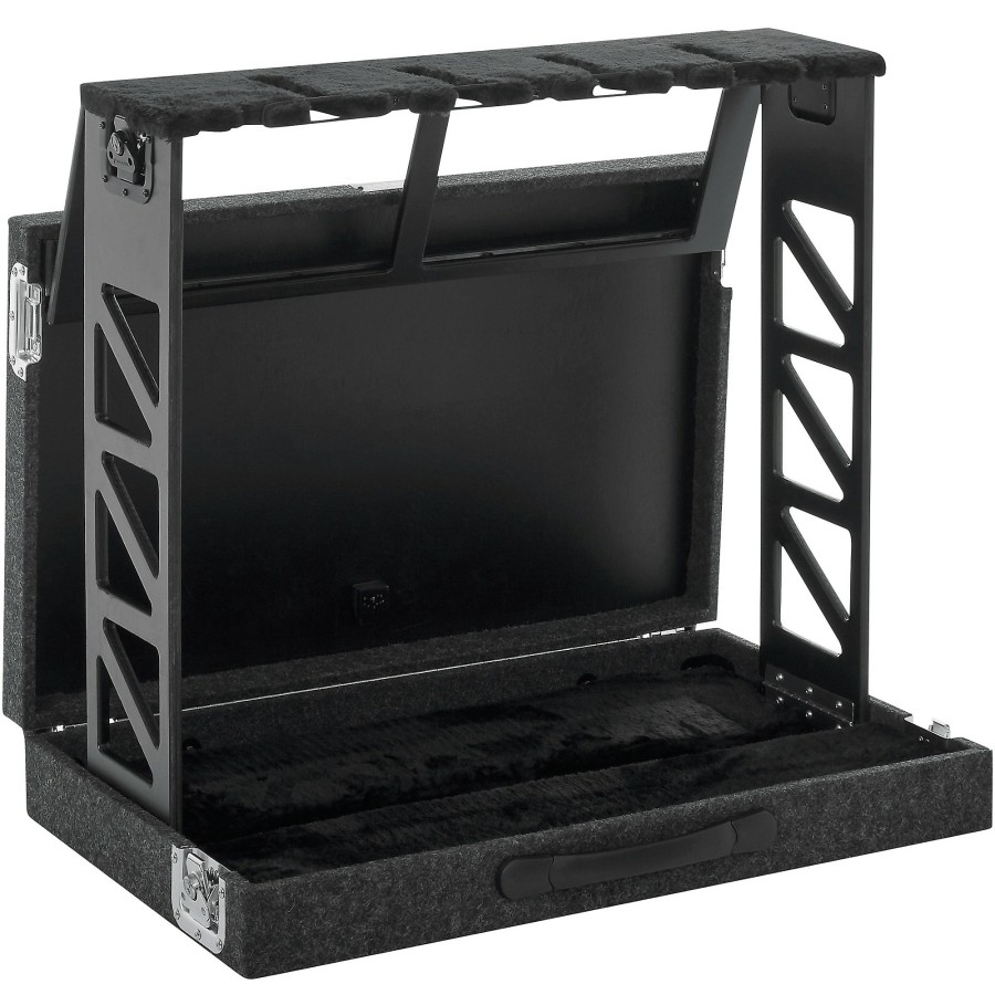 Guitars Gator Guitar Stands | Gator Gtrstd4 Compact Rack Style Four (4) Guitar Stand That Folds Into Case