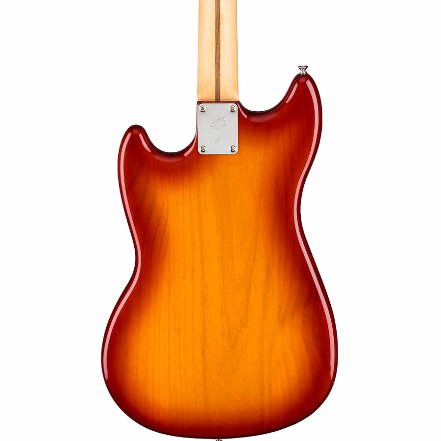 Basses Fender 4-String | Fender Player Mustang Pj Bass With Maple Fingerboard Sienna Sunburst