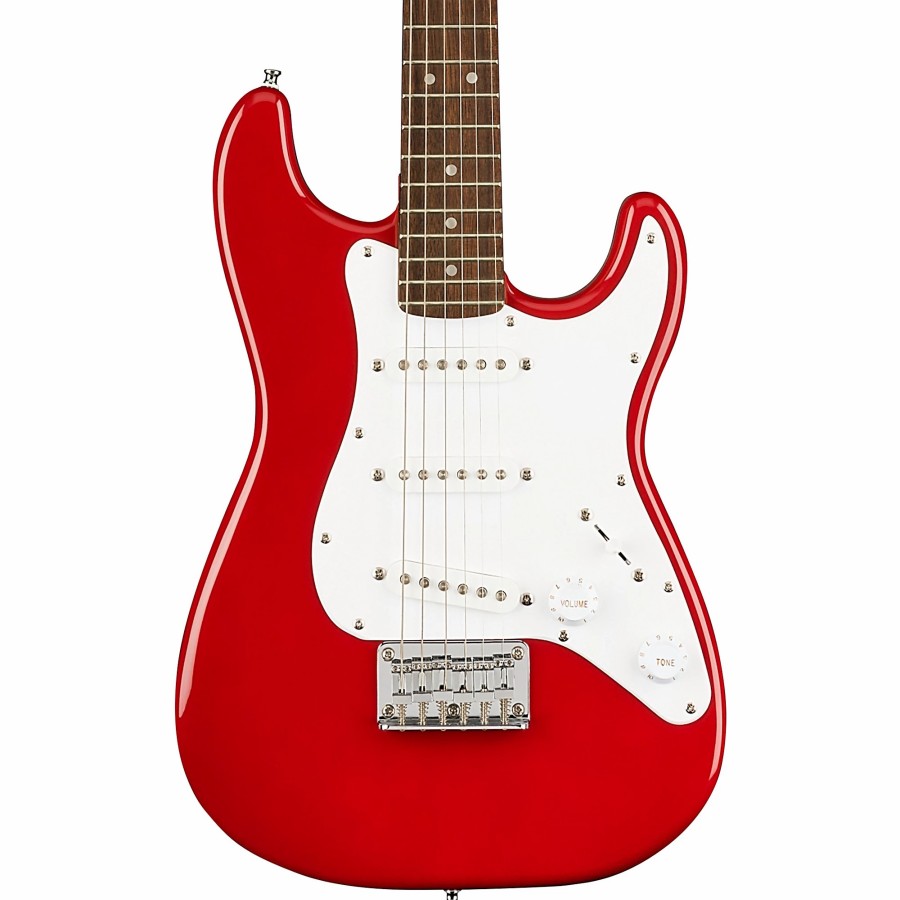 Guitars Squier Travel & Mini | Squier Affinity Mini Stratocaster V2 Electric Guitar Dakota Red