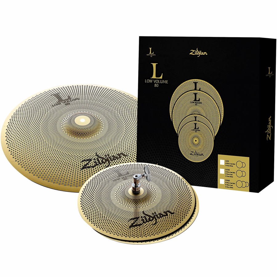 Drums Zildjian Cymbal Packs | Zildjian L80 Series Lv38 Low Volume Cymbal Box Pack