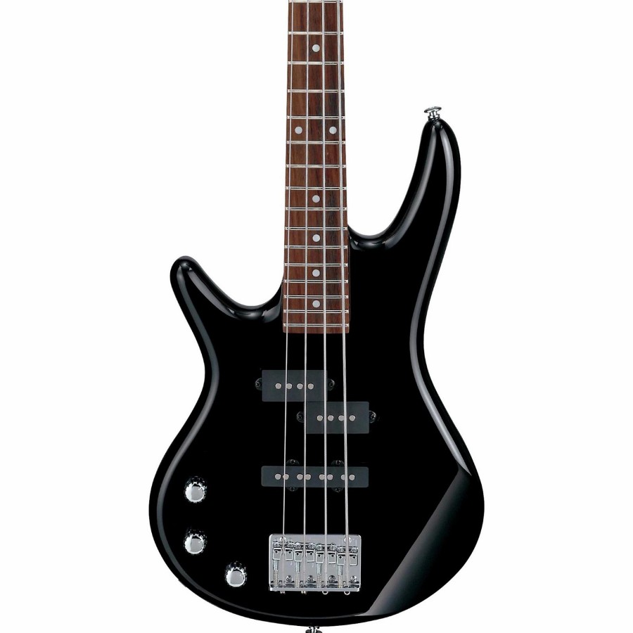 Basses Ibanez Left-Handed | Ibanez Gsrm20L Mikro Left-Handed 4-String Short Scale Bass Guitar Black