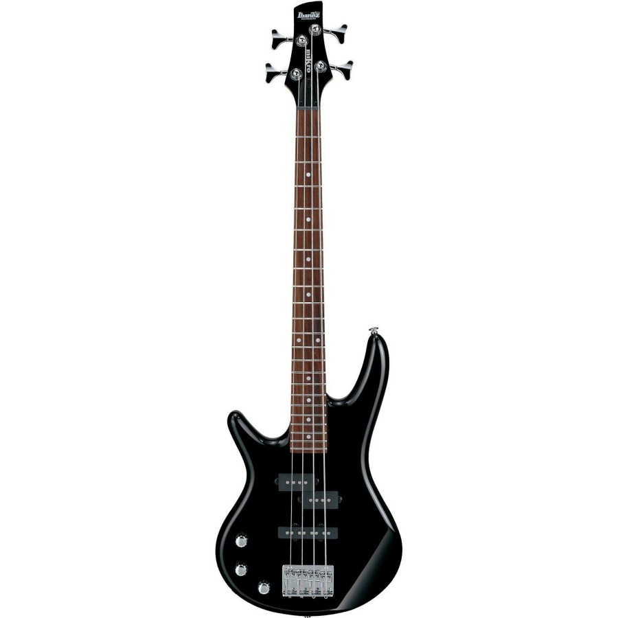 Basses Ibanez Left-Handed | Ibanez Gsrm20L Mikro Left-Handed 4-String Short Scale Bass Guitar Black