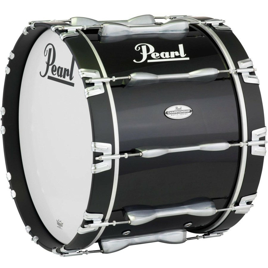 Band & Orchestra Pearl | Pearl 26 X 14 In. Championship Maple Marching Bass Drum Midnight Black