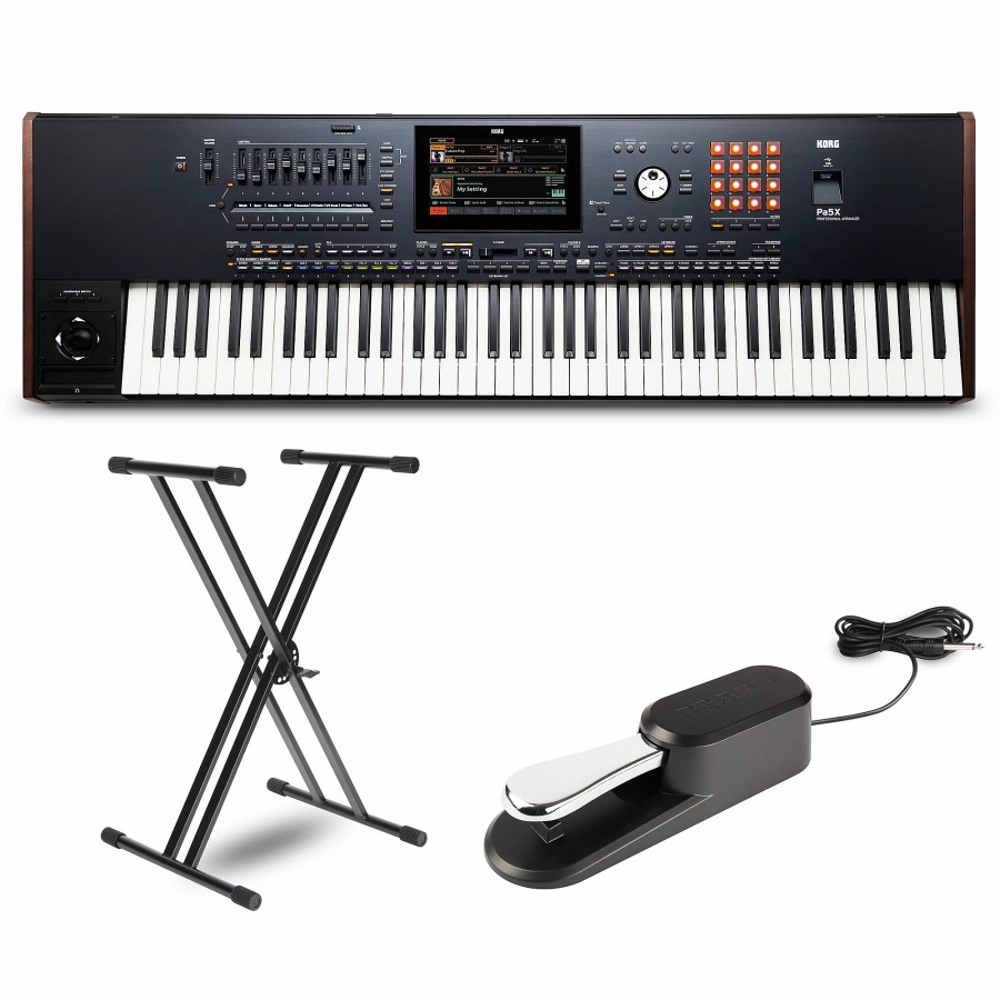 Keyboards & Midi KORG | Korg Pa5X 76-Key Arranger With Stand And Pedal