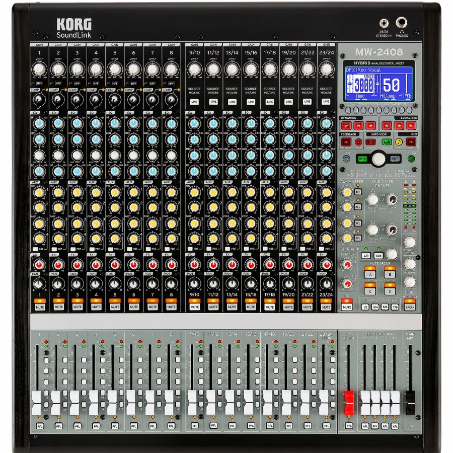 Recording KORG | Korg Mw-2408 Soundlink 24-Channel Hybrid Analog/Digital Mixer