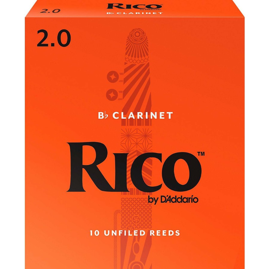 Accessories Rico | Rico Bb Clarinet Reeds, Box Of 10 Strength 2