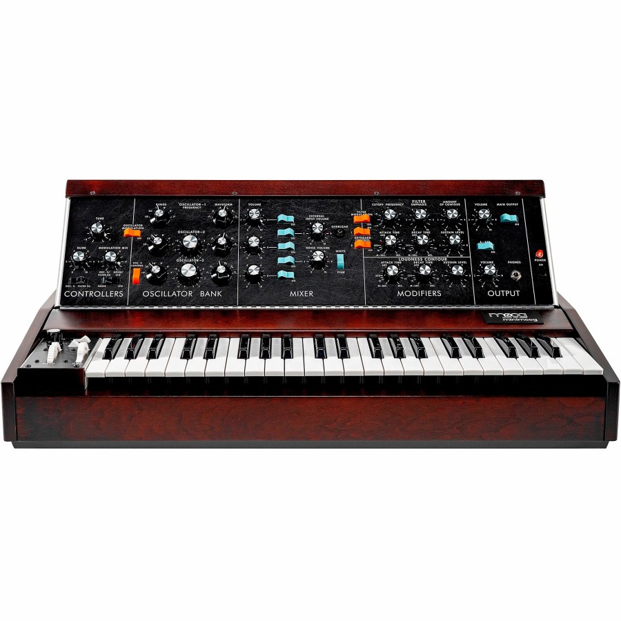 Keyboards & Midi Moog Synthesizers | Moog Minimoog Model D Monophonic Analog Synthesizer Dark Cherry