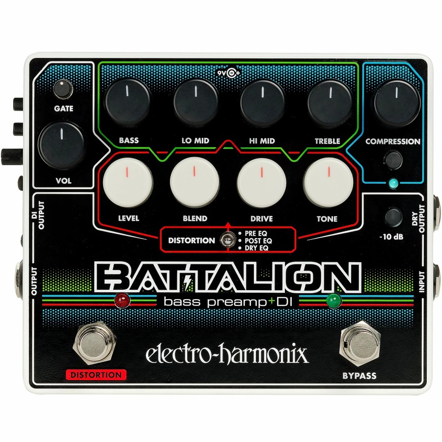 Basses Electro-Harmonix Bass Effects | Electro-Harmonix Battalion Bass Preamp And Di Pedal