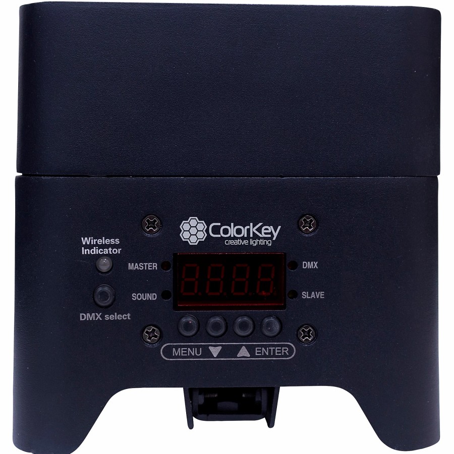 Lighting ColorKey | Colorkey Ckw-6020B Mobilepar Mini Hex 4 Wireless Dmx Battery-Powered Rgbaw+Uv Led Lighting With Remote