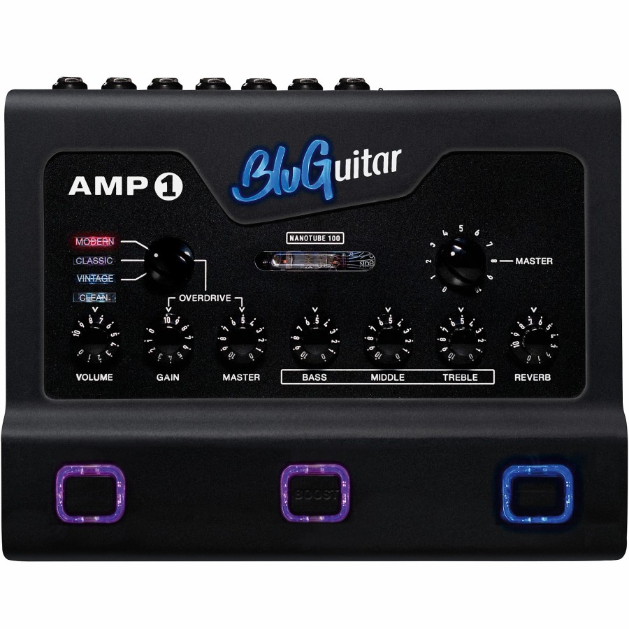 Amps & Effects BluGuitar Heads | Bluguitar Amp1-Ie Iridium Edition 100W Tube-Hybrid Guitar Pedalboard Amp