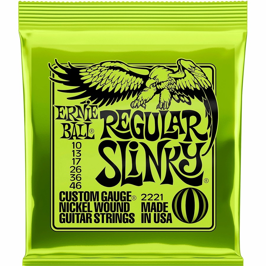 Guitars Ernie Ball Guitar Strings | Ernie Ball Regular Slinky 2221 (10-46) Nickel Wound Electric Guitar Strings