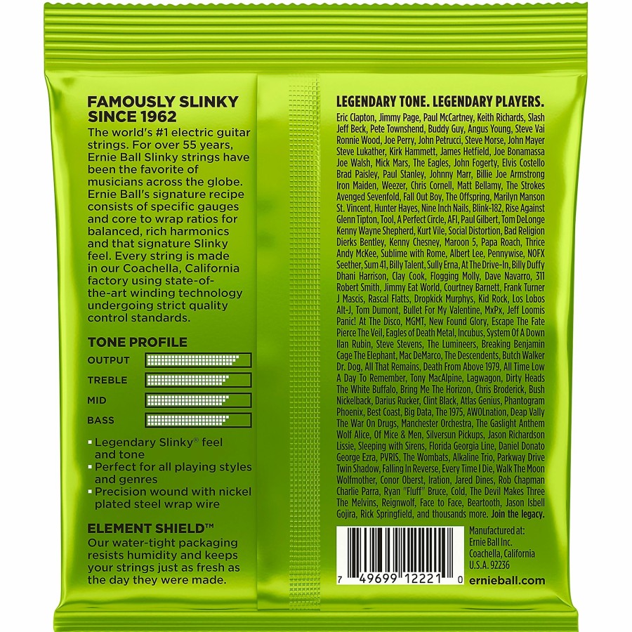 Guitars Ernie Ball Guitar Strings | Ernie Ball Regular Slinky 2221 (10-46) Nickel Wound Electric Guitar Strings