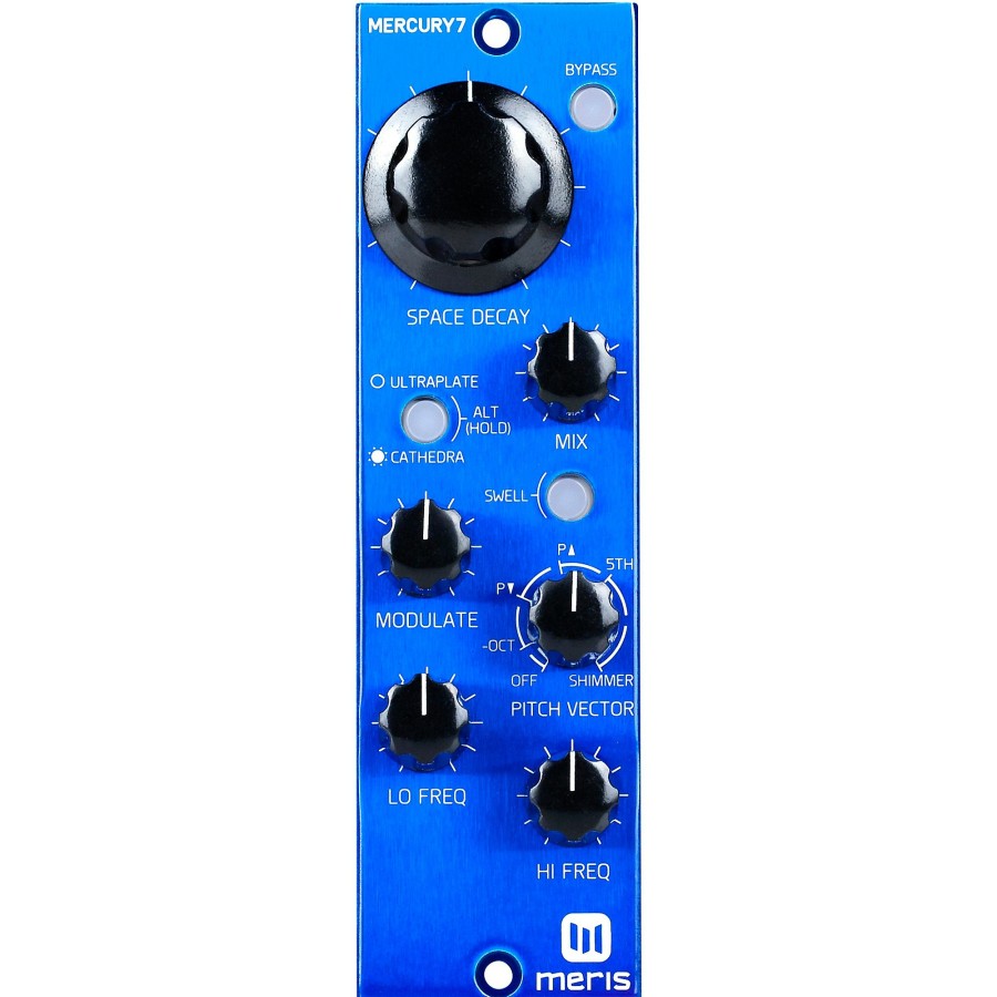 Amps & Effects Meris Multi-Effects Pedals | Meris Mercury7 500 Series Reverb Effects Blue