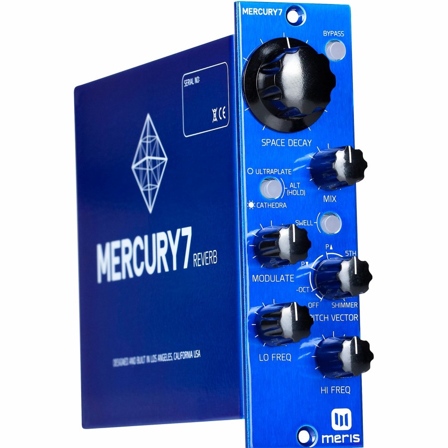 Amps & Effects Meris Multi-Effects Pedals | Meris Mercury7 500 Series Reverb Effects Blue