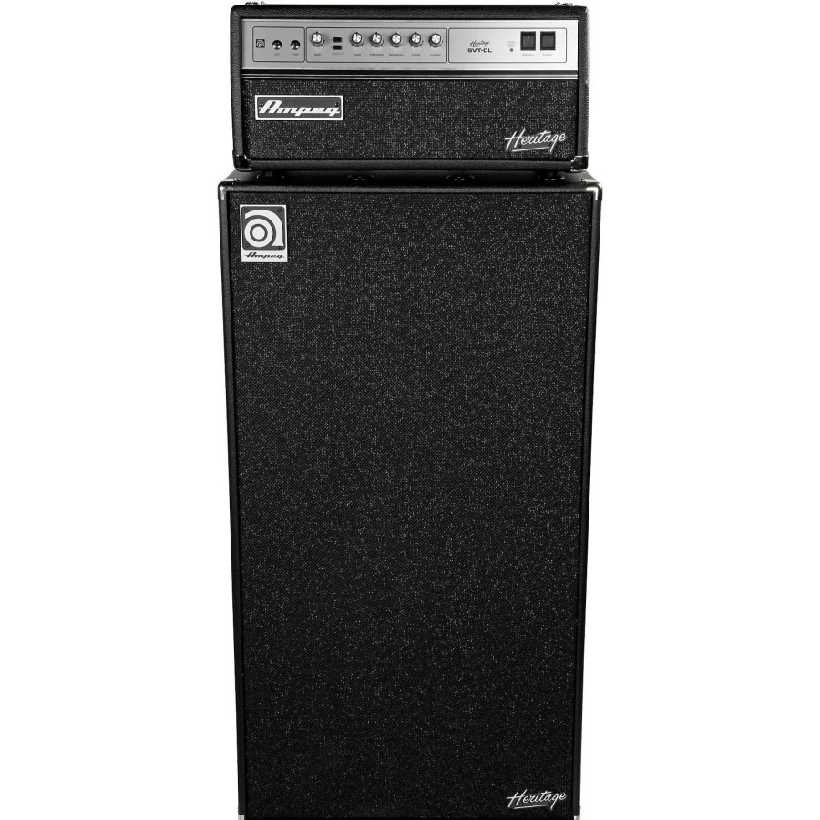 Amps & Effects Ampeg Amp Stacks | Ampeg Heritage Svt-Cl 300W Tube Bass Amp Head With 8X10 800W Bass Speaker Cab