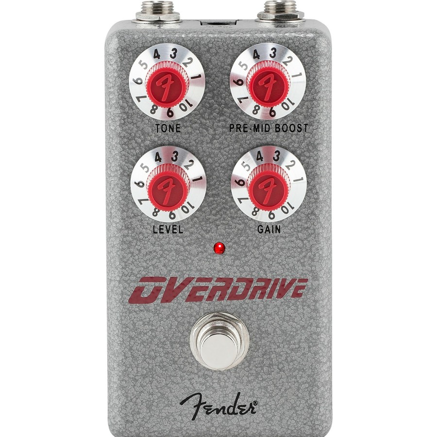 Amps & Effects Fender Distortion & Overdrive | Fender Hammertone Overdrive Effects Pedal Gray And Red