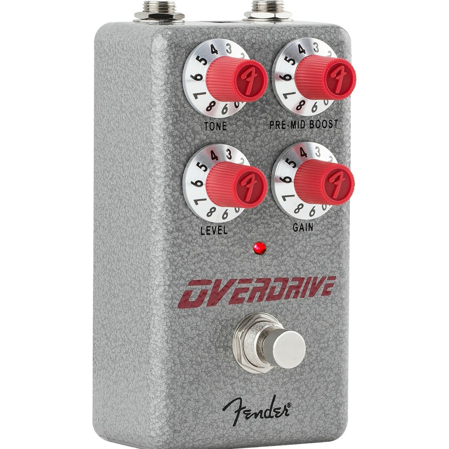 Amps & Effects Fender Distortion & Overdrive | Fender Hammertone Overdrive Effects Pedal Gray And Red