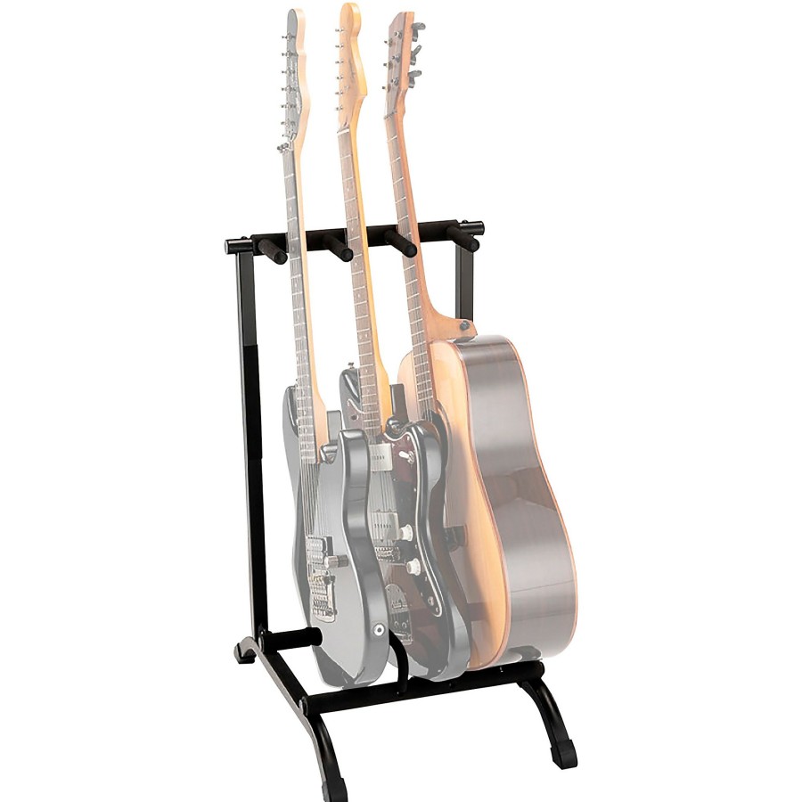 Guitars On-Stage Guitar Stands | On-Stage 3-Space Foldable Multi Guitar Rack