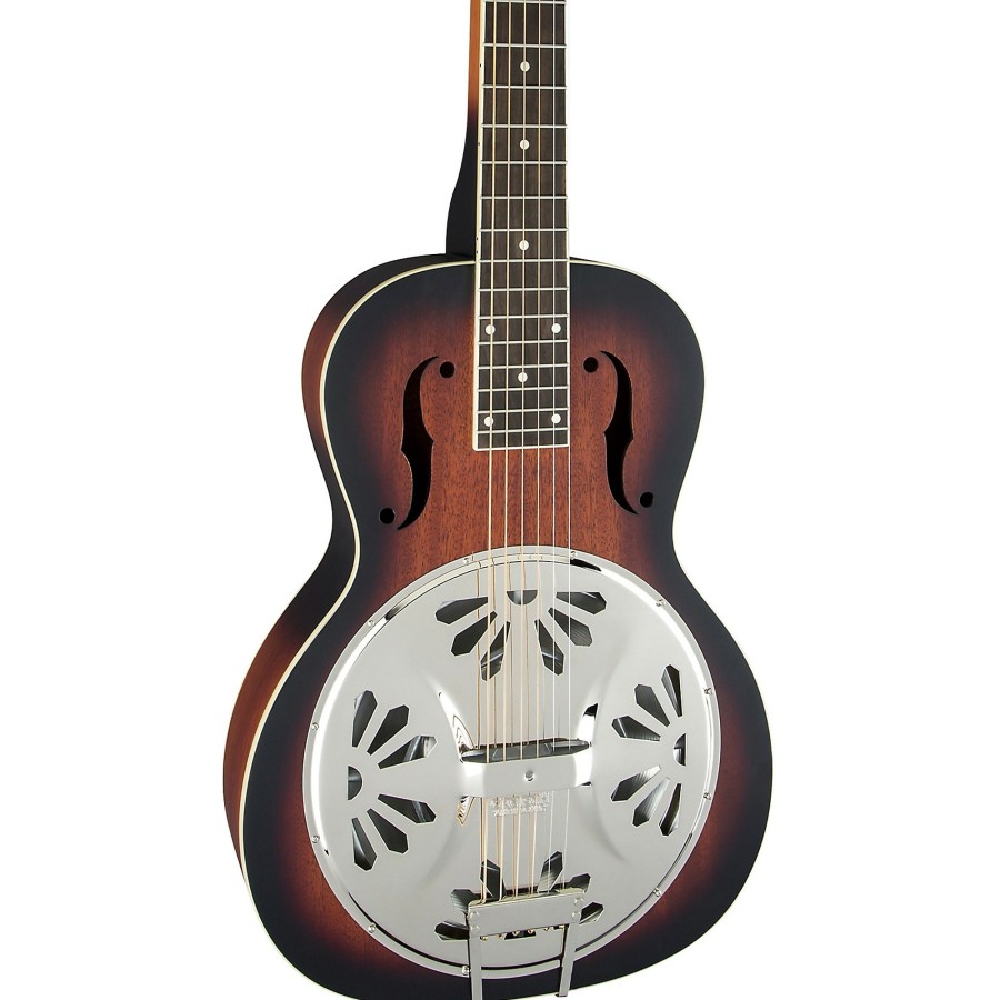 Guitars Gretsch Guitars | Gretsch Guitars G9230 Bobtail Square-Neck A.E., Mahogany Body Spider Cone Resonator Guitar 2-Color Sunburst