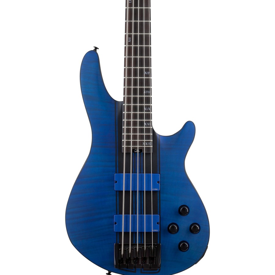 Basses Schecter Guitar Research 5-String | Schecter Guitar Research C-5 Gt 5-String Electric Bass Guitar Satin Trans Blue