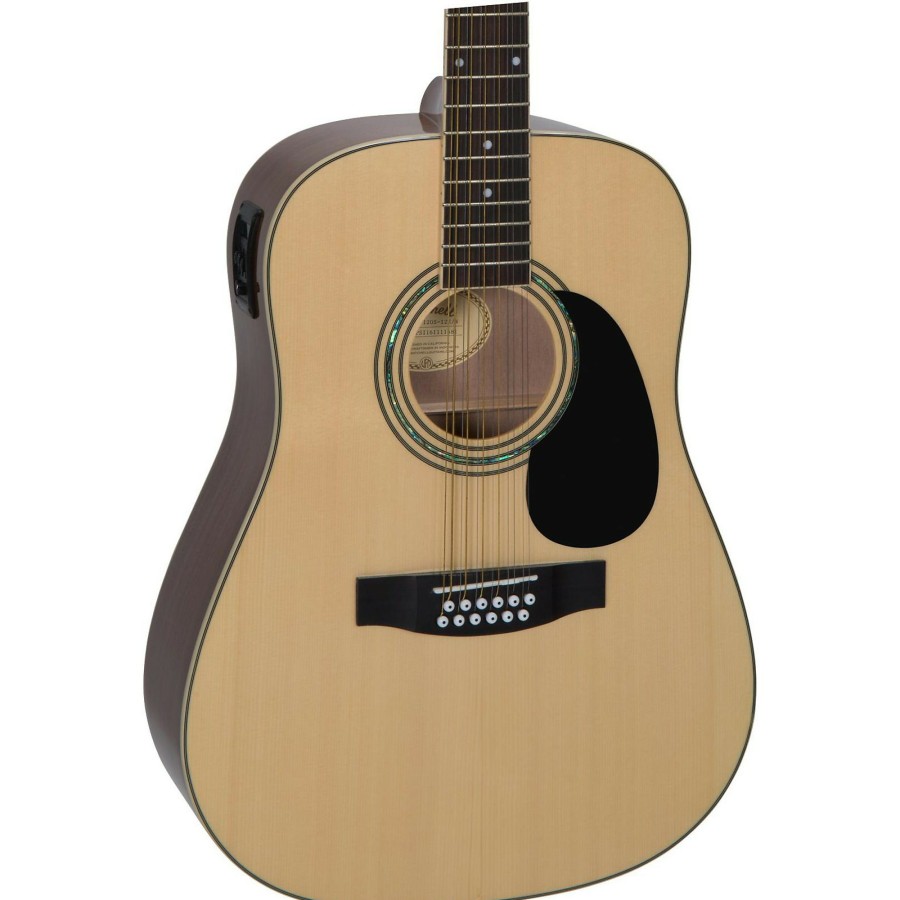 Guitars Mitchell 12-String | Mitchell D120S12E 12-String Dreadnought Acoustic-Electric Guitar Natural