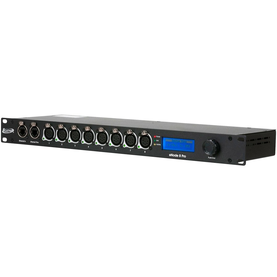 Lighting Elation | Elation Enode8 Pro 1U Rack Space 8-Universe Ethernet-Dmx Node