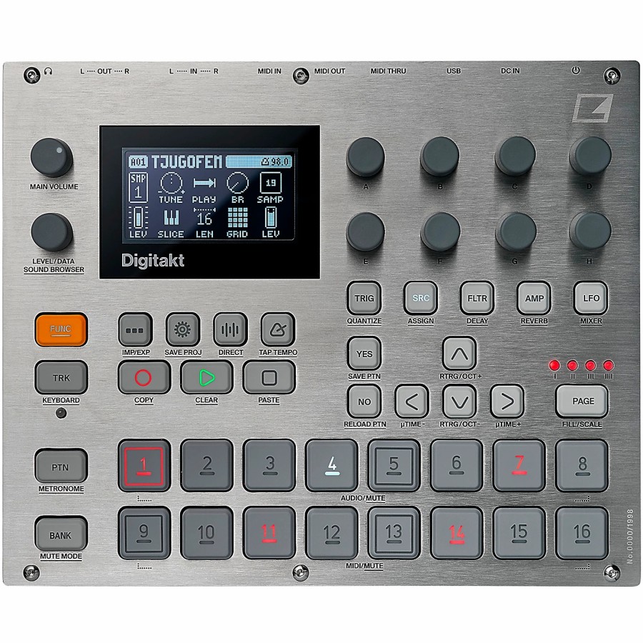 Drums Elektron Drum Machines | Elektron Digitakt E25 Remix Edition 8-Voice Digital Drum Computer And Sampler