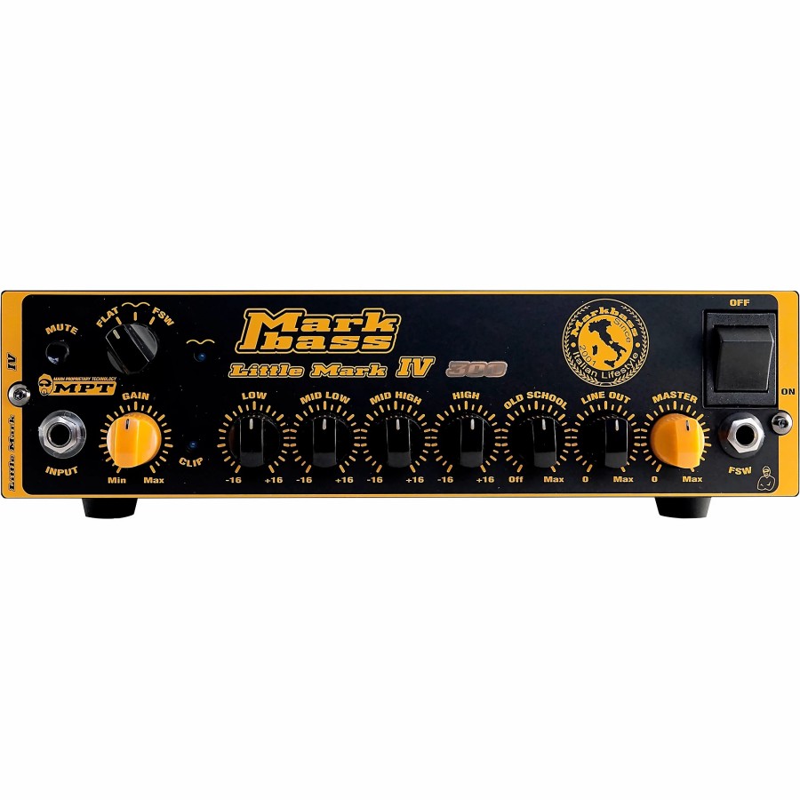 Amps & Effects Markbass Heads | Markbass Little Mark Iv 300W Bass Amplifier Head Black