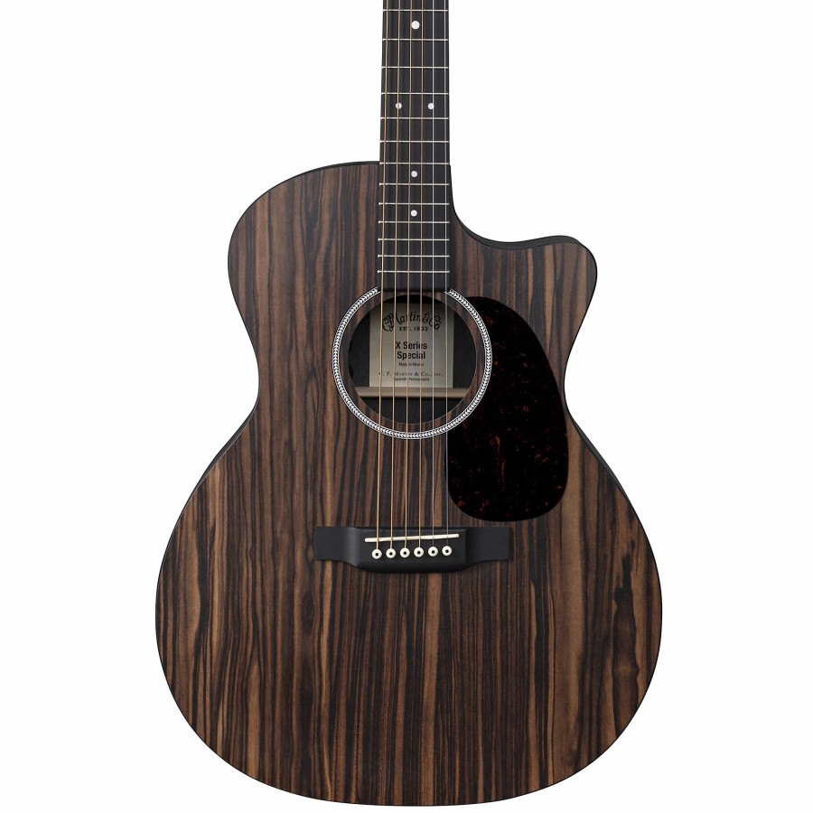 Guitars Martin Acoustic Electric | Martin Special Gpc X Series Macassar Ebony Top Grand Performance Acoustic-Electric Guitar Natural