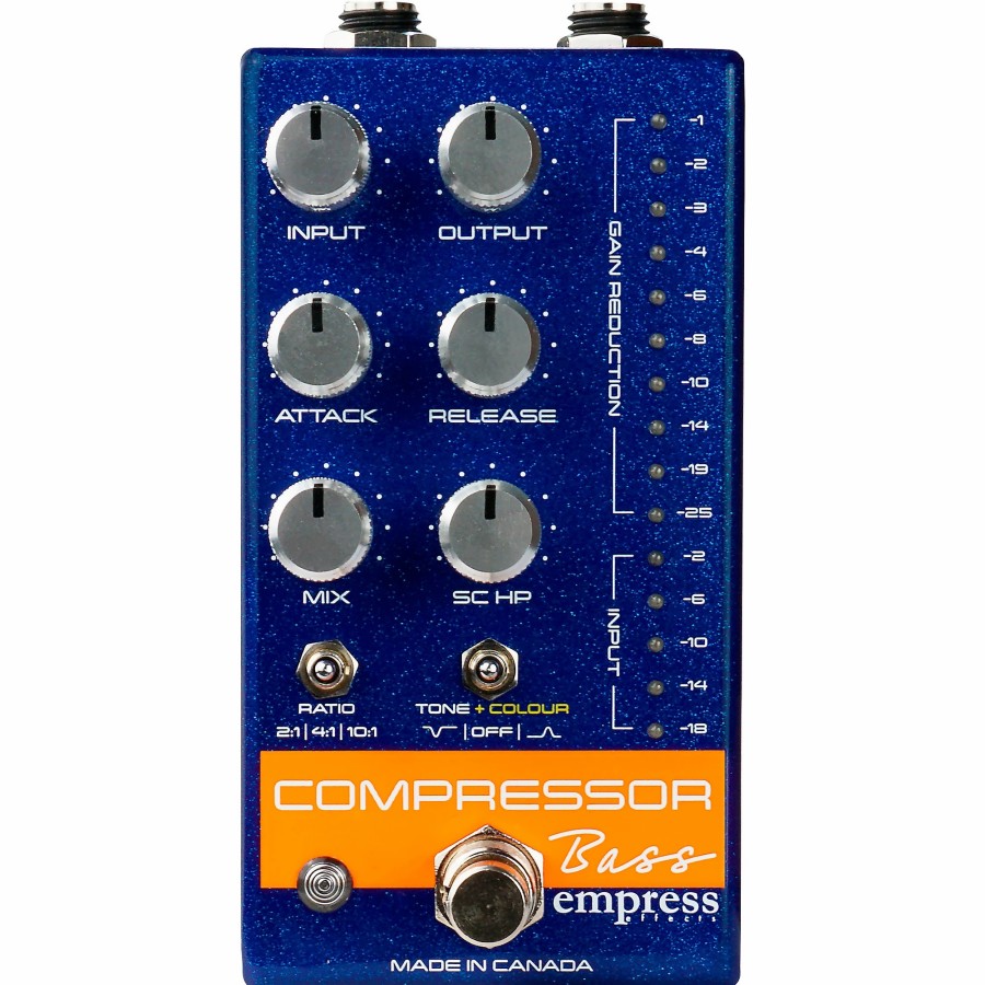 Basses Empress Effects Bass Effects | Empress Effects Bass Compressor Effects Pedal Blue Sparkle