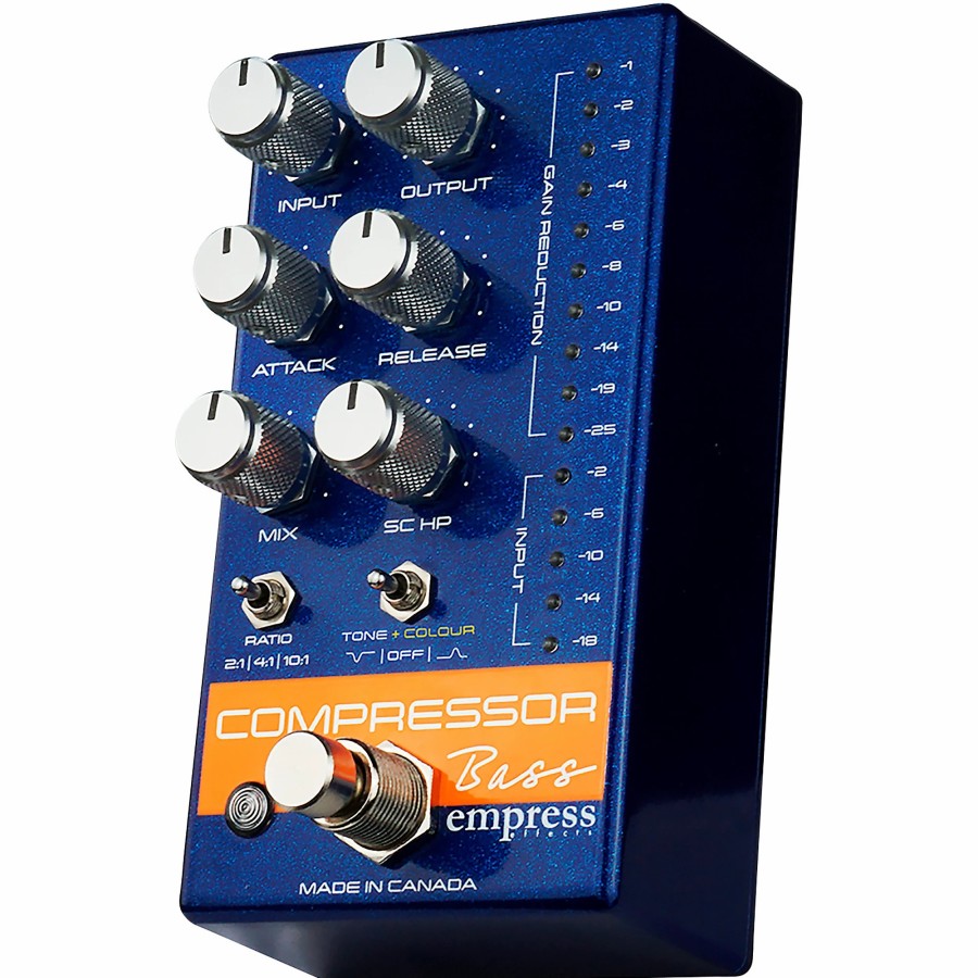 Basses Empress Effects Bass Effects | Empress Effects Bass Compressor Effects Pedal Blue Sparkle